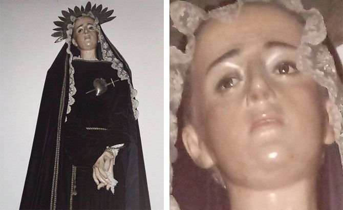 La Virgen dolorosa que ha protagonizado el milagro