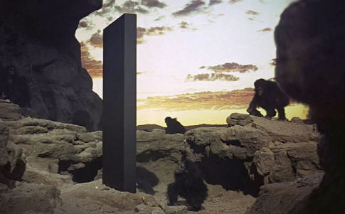 la icónica secuencia del monolito en el film de Kubrick