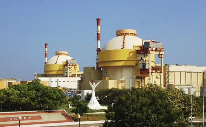 La planta nuclear de Koodankulam, en el sur de India