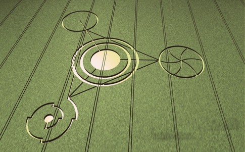 Los crop circles esconden un mensaje en 3D