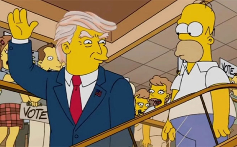 Trump aparece como presidente en Los Simpson antes de que se hiciera realidad