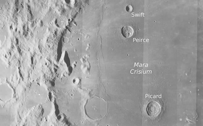 El Mare Crisium tiene 144 mil Km cuadrados, el objeto tendría que ser gigantesco