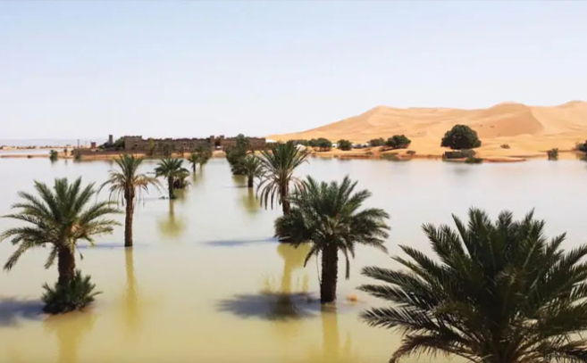 En dos días más llovió más que en un año en el sureste de Marruecos