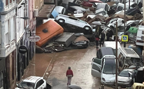 Una de las imágenes distribuidas en redes de la tragedia