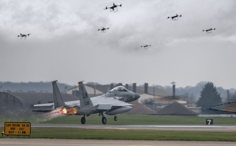 Continúan los incidentes con drovnis en las bases de la USAF en el Reino Unido