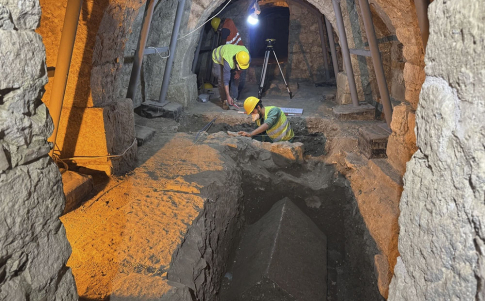 Una panorámica de las excavaciones de la iglesia de San Nicolás