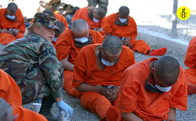 Prisioneros en Guantánamo Foto de Amnistía Internacional