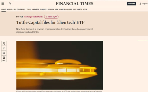 La noticia difundida por The Financial Times