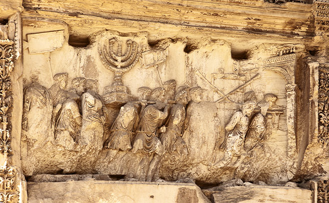 La Menorah del Arco de Tito en Roma